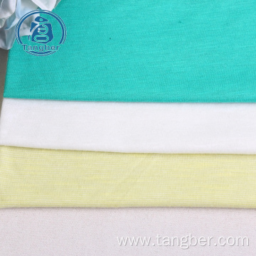 100% spun polyester slub jersey fabric for tshirts